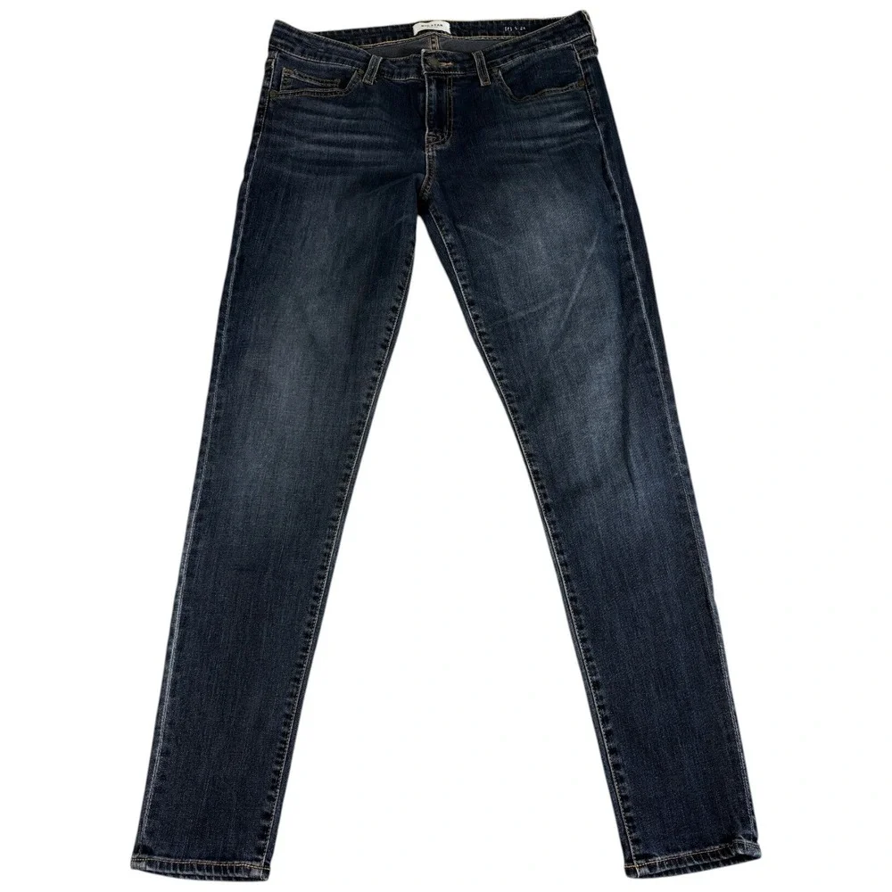 Big Star Nova XVI Slim Jeans Mens 31 Blue Denim Dark Wash Faded Mid Rise Stretch